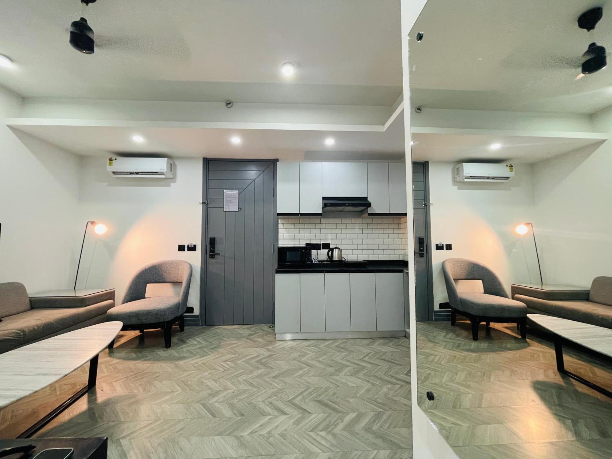 Bedchambers Serviced Apartments, Mg Road Gurgaon Luaran gambar